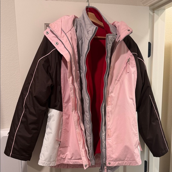 Athletic Works Pink and Brown Snow Jacket - Picture 4 of 4